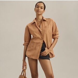Anthropologie Maeve Bennett Buttondown Shirt